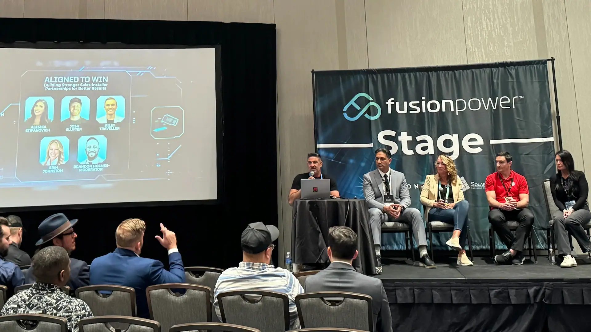 Gregg Fisher on stage at SolarCon